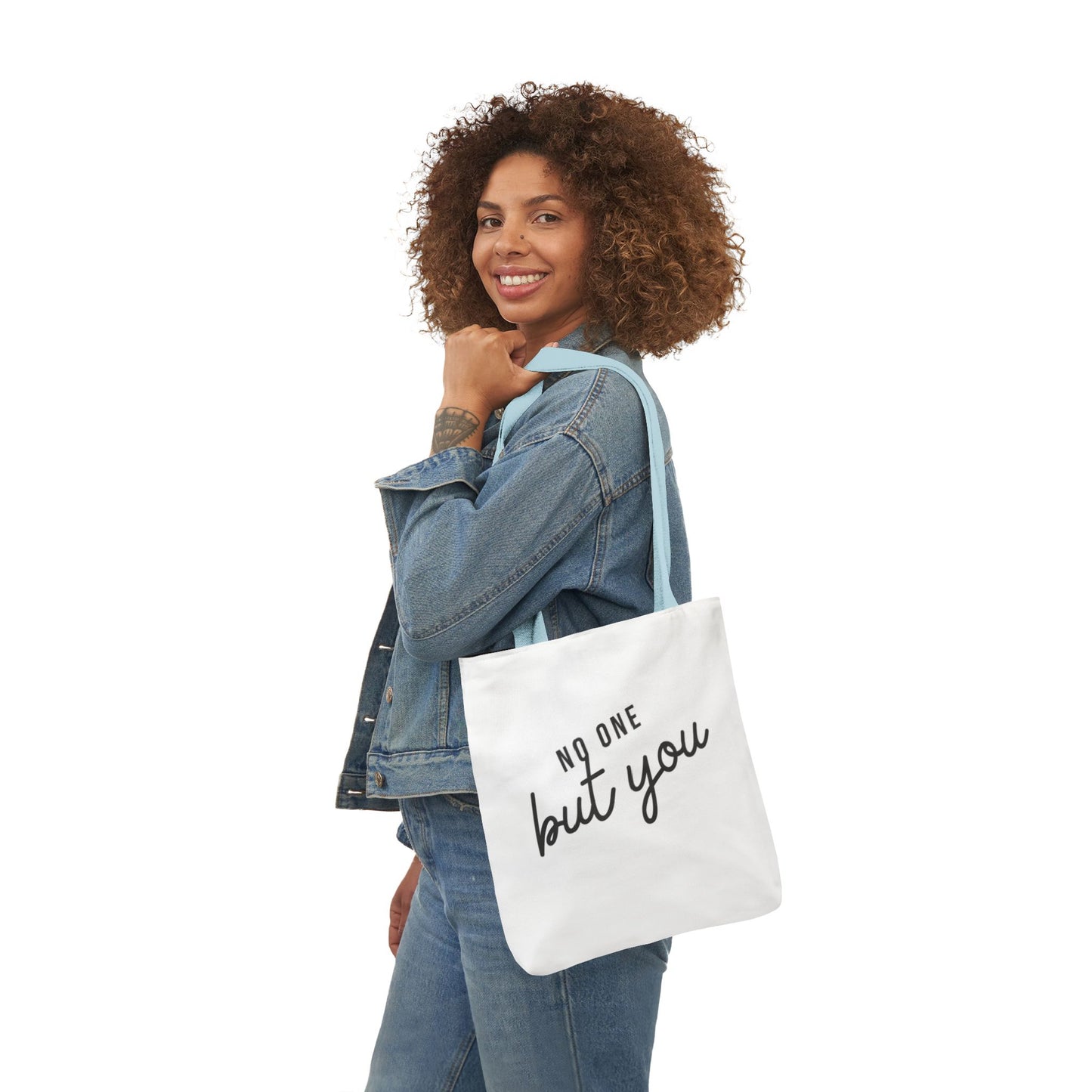 No One But You – Canvas Tote Bag (5 Strap Colors)