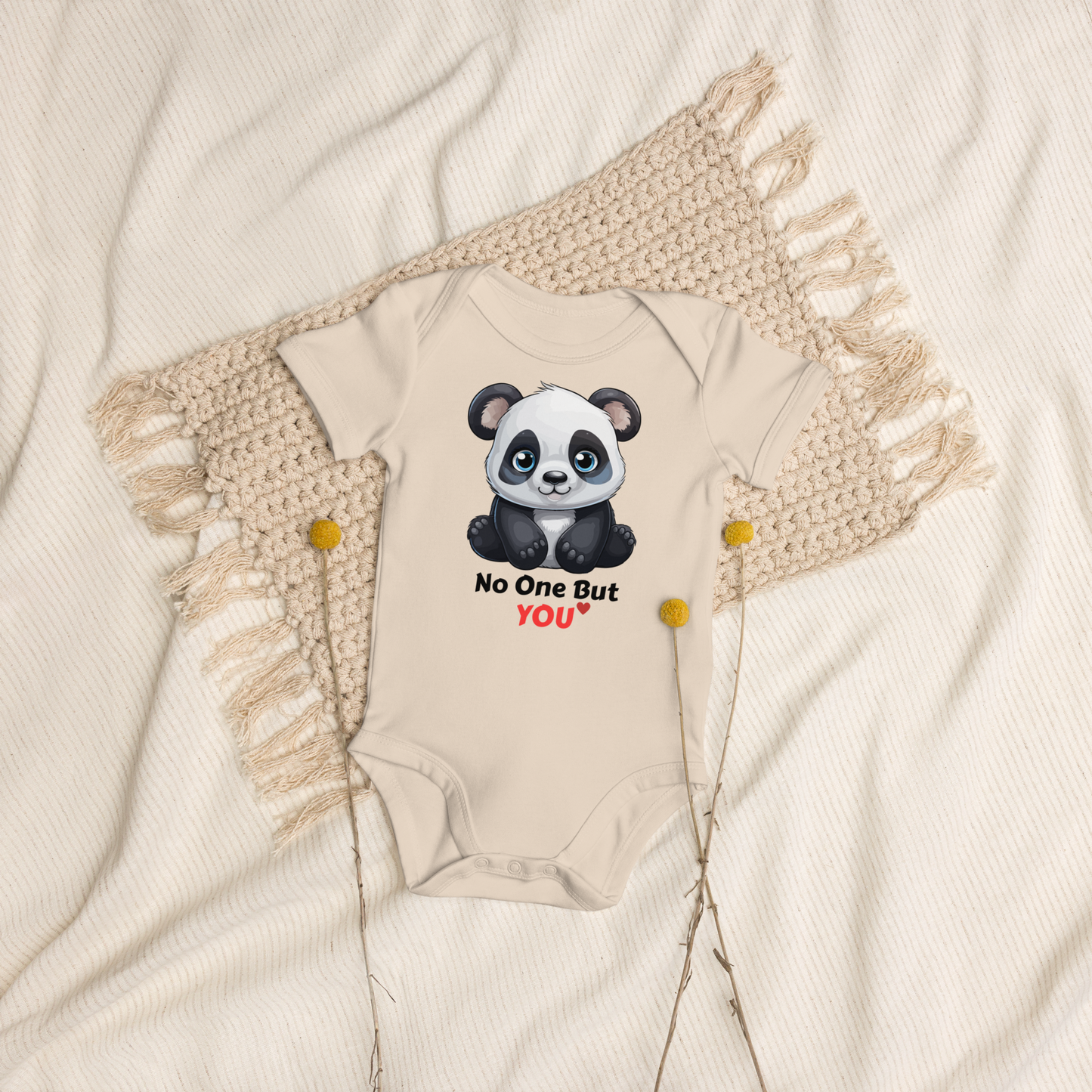 No One But You - Organic cotton baby bodysuit