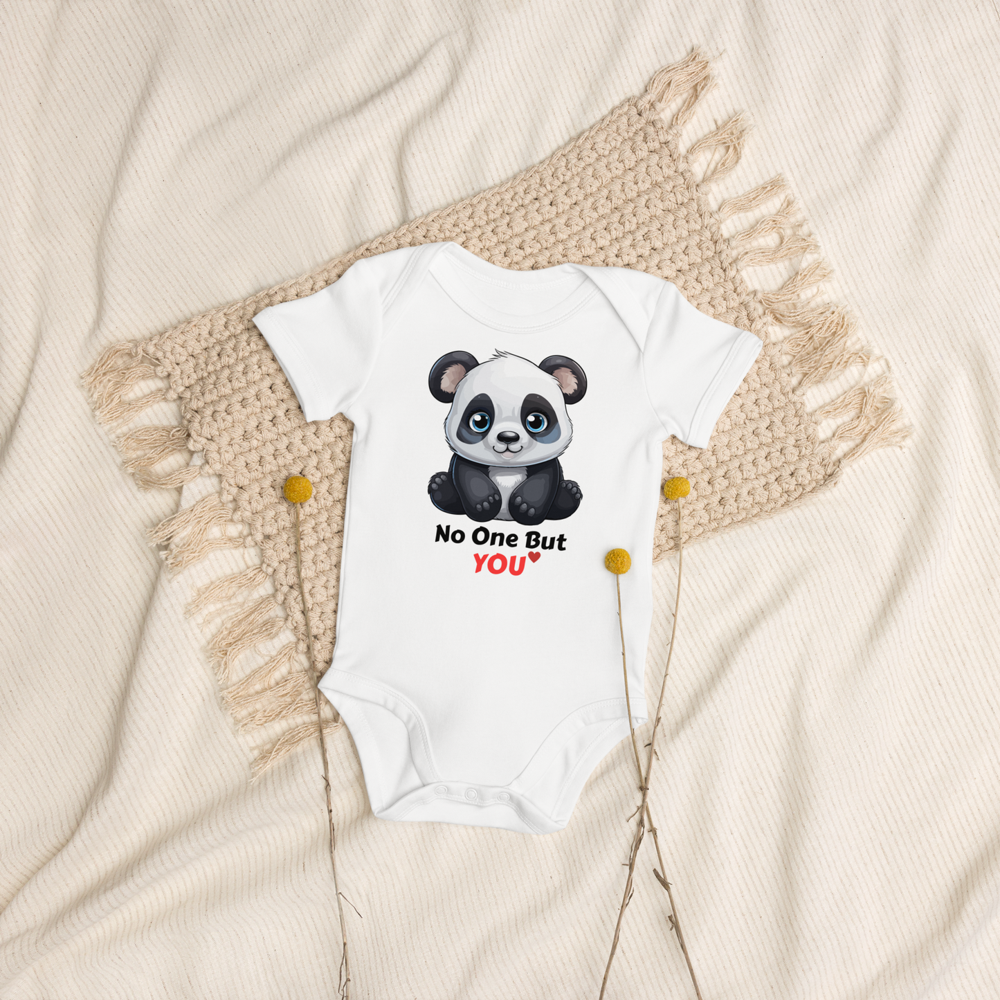 No One But You - Organic cotton baby bodysuit