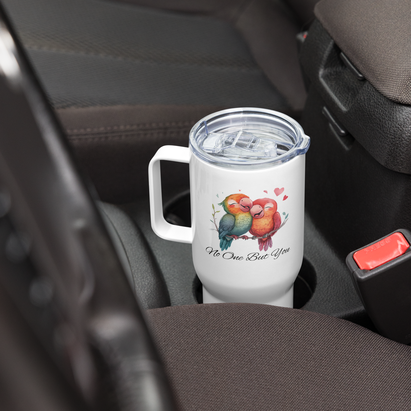 No One But You - Travel mug with a handle - Parrots